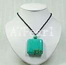 burst pattern turquoise pendant