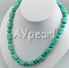 burst pattern turquoise choker necklace