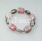 pink opal stretech bracelet