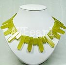 peridot choker necklace