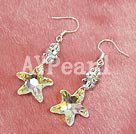 fashion austriann crystal starfish earrings Under $ 10