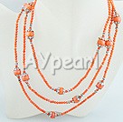 Discount fashon coral necklace