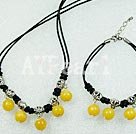 Discount 8mm żółte jade zestawy
