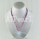 Handmade colored glazed necklace