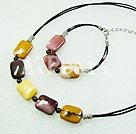 silver leaf agate sets