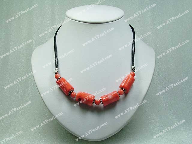 coral choker necklace
