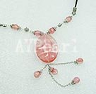 cherry quartz necklace
