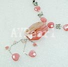 cherry quartz necklace
