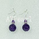 Discount amethyst ball earrings