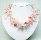 Discount pearl crystal fashion necklace