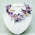 fashion pearl crystal necklace