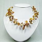 fashion pearl crystal necklace
