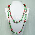 aventurine and alaqueca necklce under $ 20