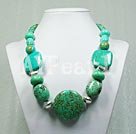 fashion burst pattern turquoise necklace