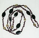 Handmade garnet agate necklace