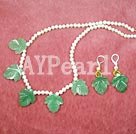 pearl and aventurine sets