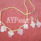 Discount pearl and rose quartz sets