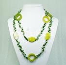 Discount pearl and peridot necklace