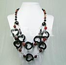 agate heart necklace