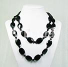 fashion black crystal necklace