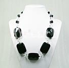 white and black crystal necklace under $ 15