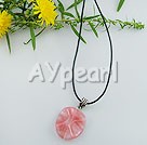 cherry quartz pendant