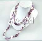 Discount naszyjnik pearl shell i kryształ
