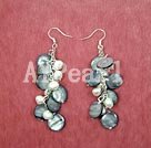 pearl shell cluster earrings under $2.5