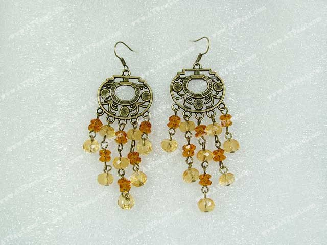 Handmade citrine earring