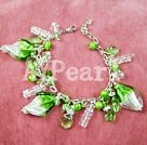 austrian crystal and pearl and colored glaze bracelet under $ 10