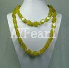 citrine and south korean jade necklace under $ 20
