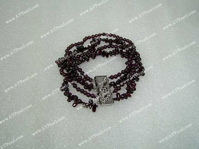 multi strand garnet bracelet