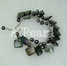 black pearl shell bracelet