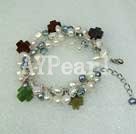 pearl and indian agate bracelet
