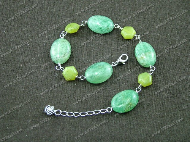 aventurine and lemon stone bracelet