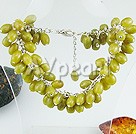 Handmade olive bracelet