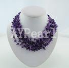 multi strand amethyst necklace under $ 20