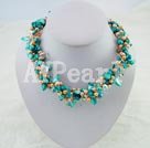 pearl crystal choker necklace under $14
