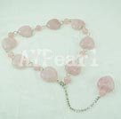 rose quartz necklace