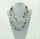 multi stone necklace