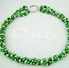 6-7mm dyed pearl necklace