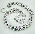 7-8mm 4-rows pearl necklace