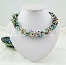 Discount 6-7mm multi stone necklace