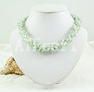 aquamarine chips choker necklace