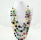 de múltiples capítulo collar de piedra de varios