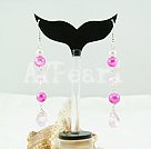 Hademade crystal pearl earrings