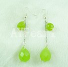manmade crystal drop earrings