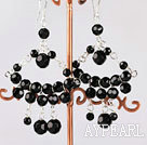 Discount fashion manmade crystal earrings