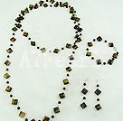 garnet and tiger's eye sets