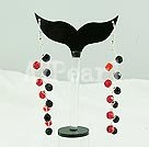manmade crystal dangle earrings